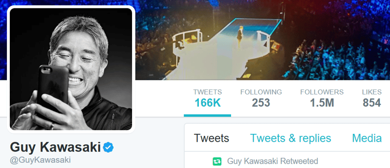 Guy Kawasaki's Twitter account